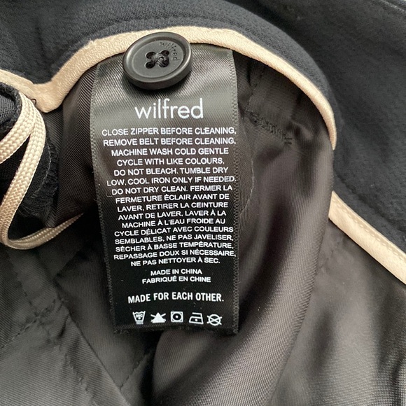 NWT Wilfred tie front pant (black) - Picture 9 of 16